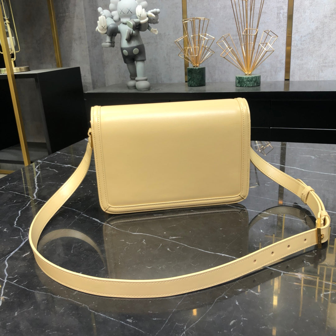 YSL 23cm Apricot Medium Cross Shoulder Bag 634305