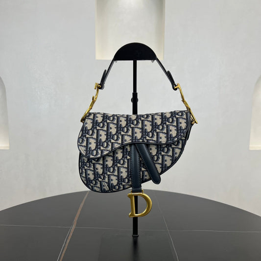 21cm saddle blue oblique saddle handbag 279218