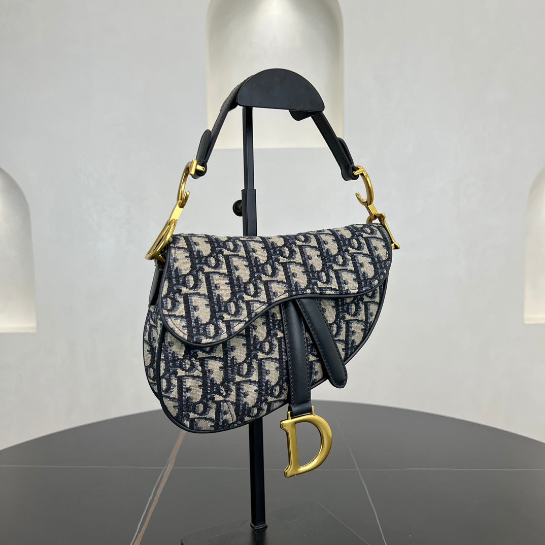 21cm saddle blue oblique saddle handbag 279218