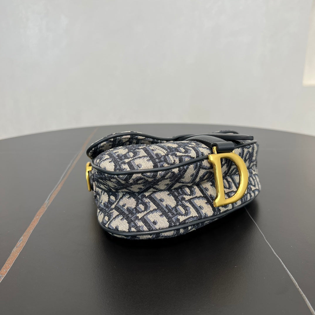 21cm saddle blue oblique saddle handbag 279218