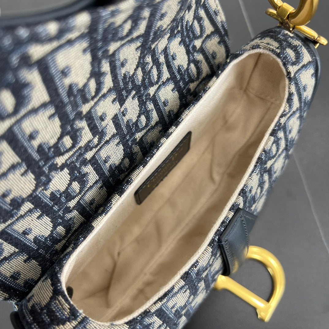 21cm saddle blue oblique saddle handbag 279218