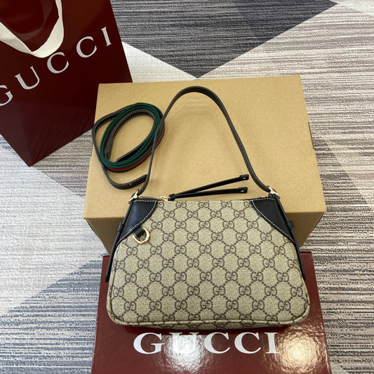 gg 24cm black cross shoulder bag 815218