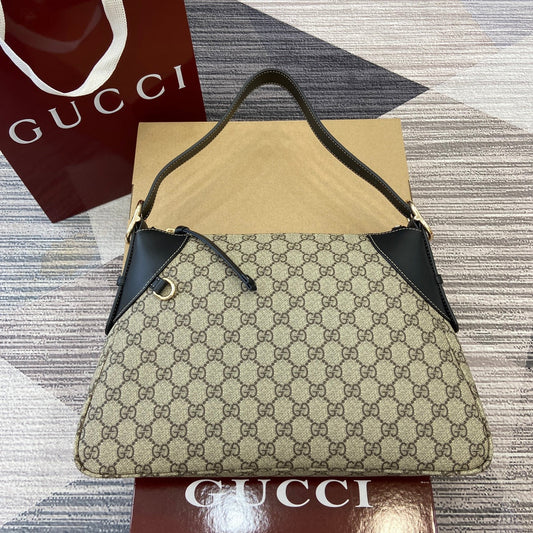 gg 36cm black underarm shoulder bag 815217