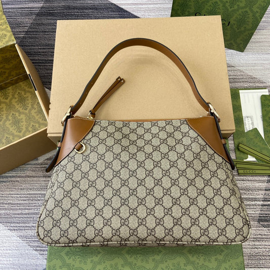 gg 36cm brown cross shoulder bag 815217