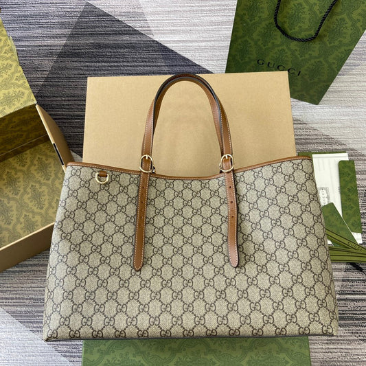 38cm brown shopping bag underarm shoulder bag 815213