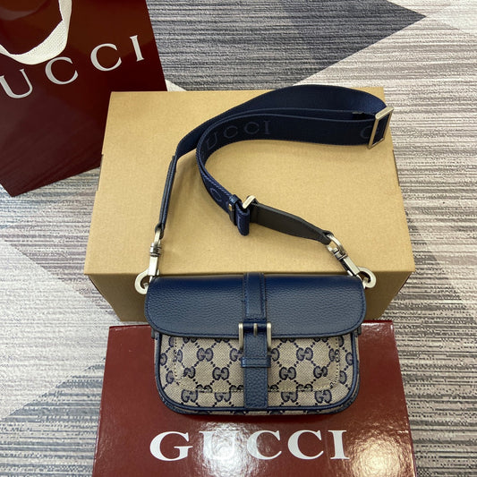 gg 13cm blue handbag shoulder bag 795213