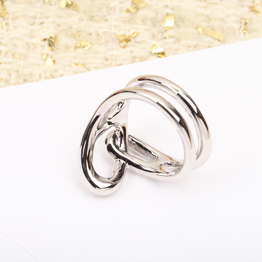 Geometric Irregular Pig Nose Ring JZA127