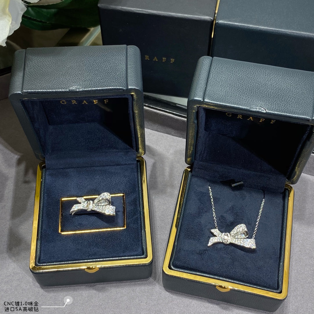 v gold full diamond bow ring jza136