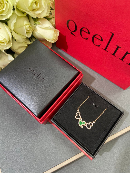 Queelin Kirin Gourd Gold Necklace XLA255