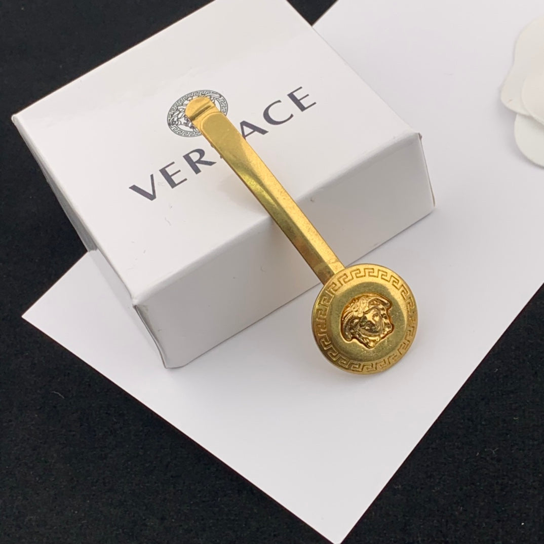 v home golden hollow circle earrings eha374