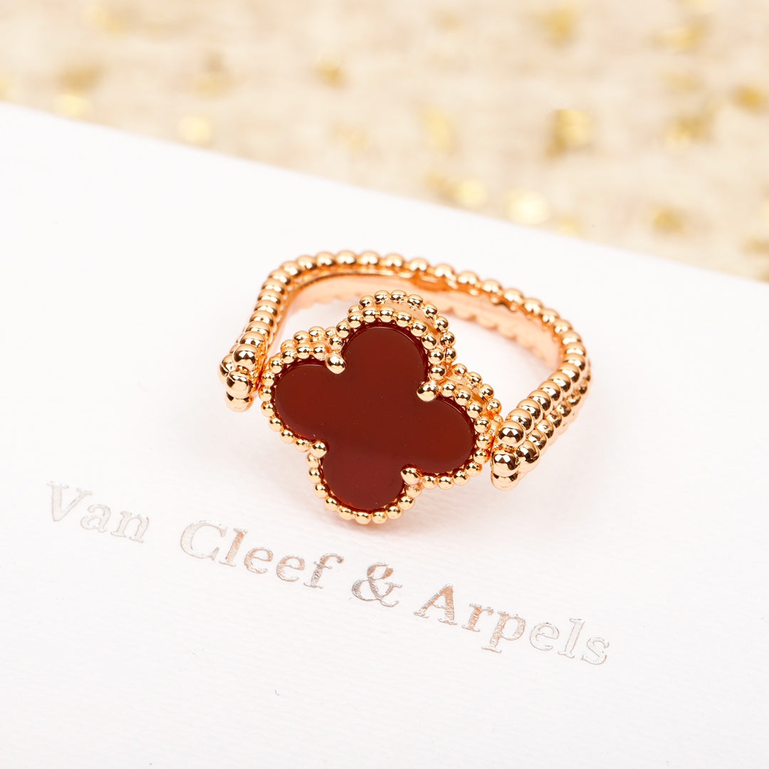 Vca Laser Flip Rose Gold Ring JZA133