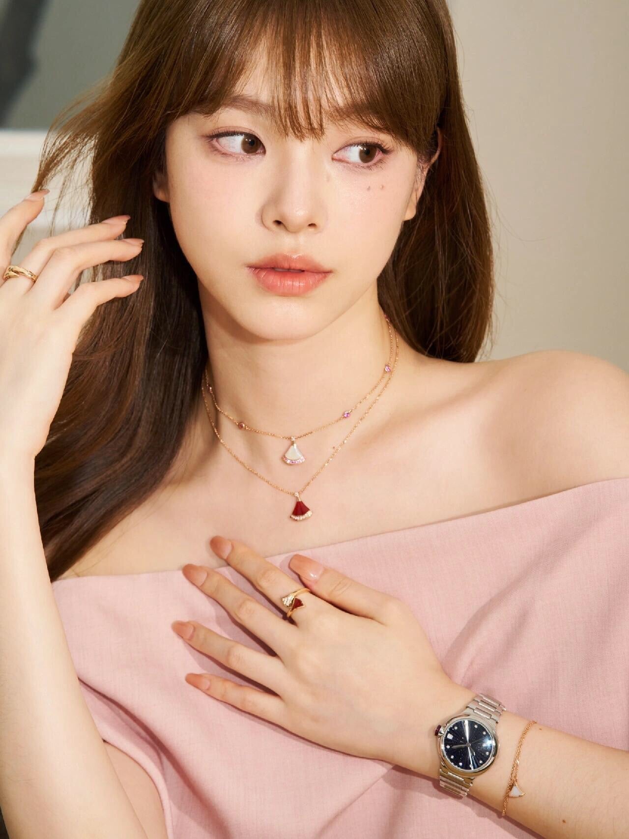 BV 18K Rose Gold White Beimu Necklace XLA309