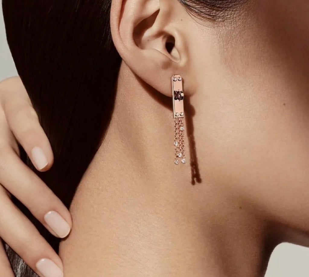 v gold kelly tassel gold and silver earrings eha387