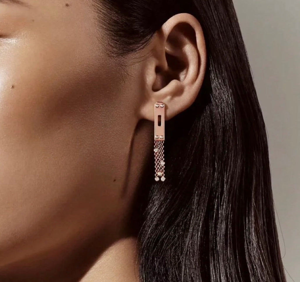 v gold kelly tassel gold and silver earrings eha387