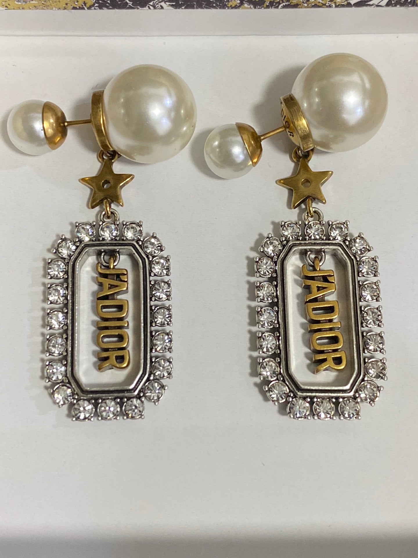 size bead hanging letter earrings eha804