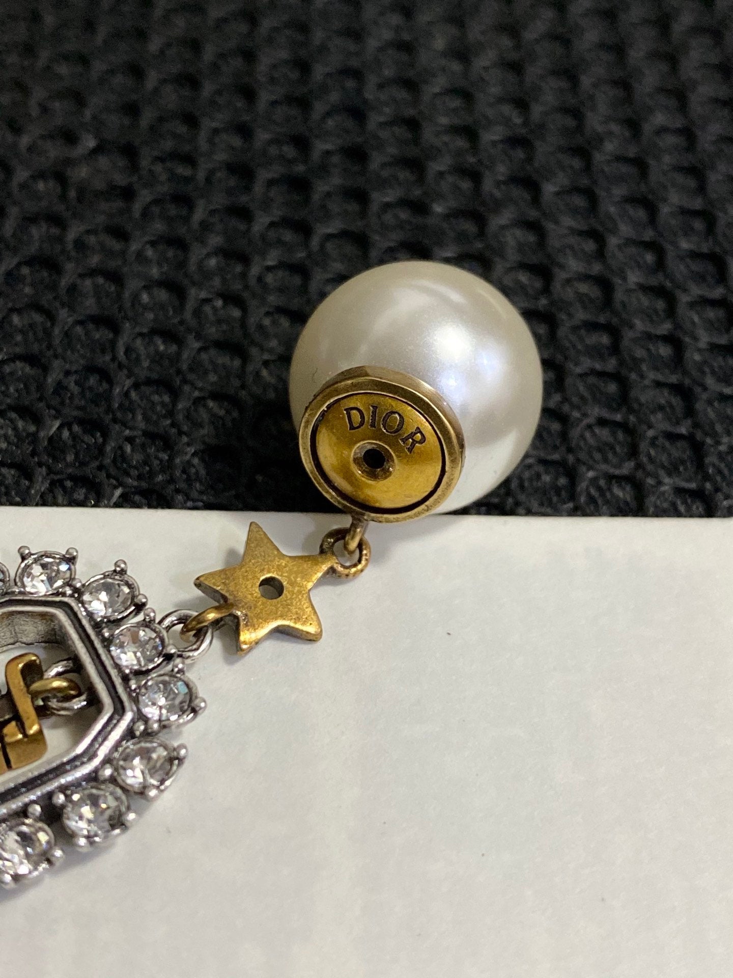 size bead hanging letter earrings eha804