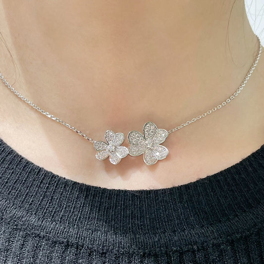 VCA Double Flower Clover Necklace XLA273