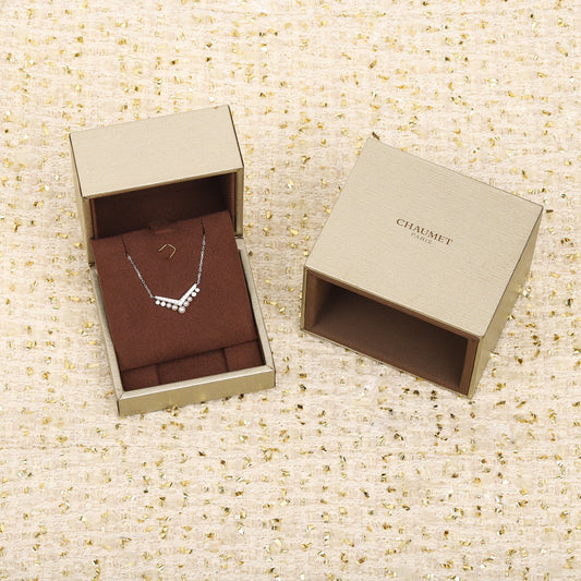 v shaped pearl silver necklace xla481