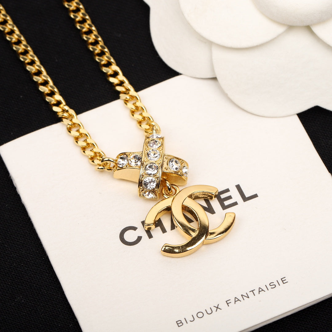 CHA 24 Cross Gold Necklace XLA285