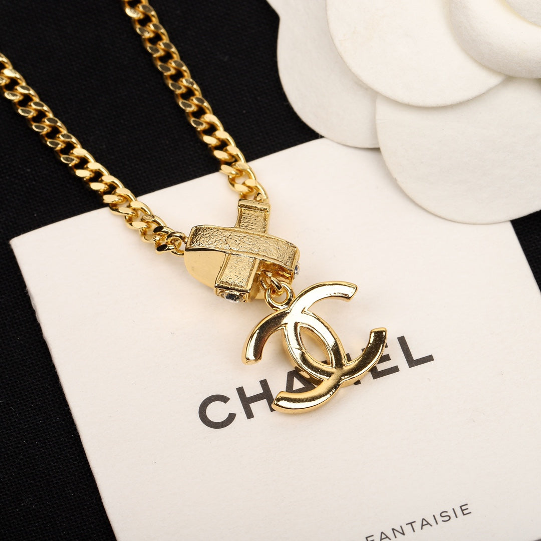 CHA 24 Cross Gold Necklace XLA285