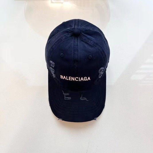 new duckbill cap with holes washed cotton baseball cap mza67