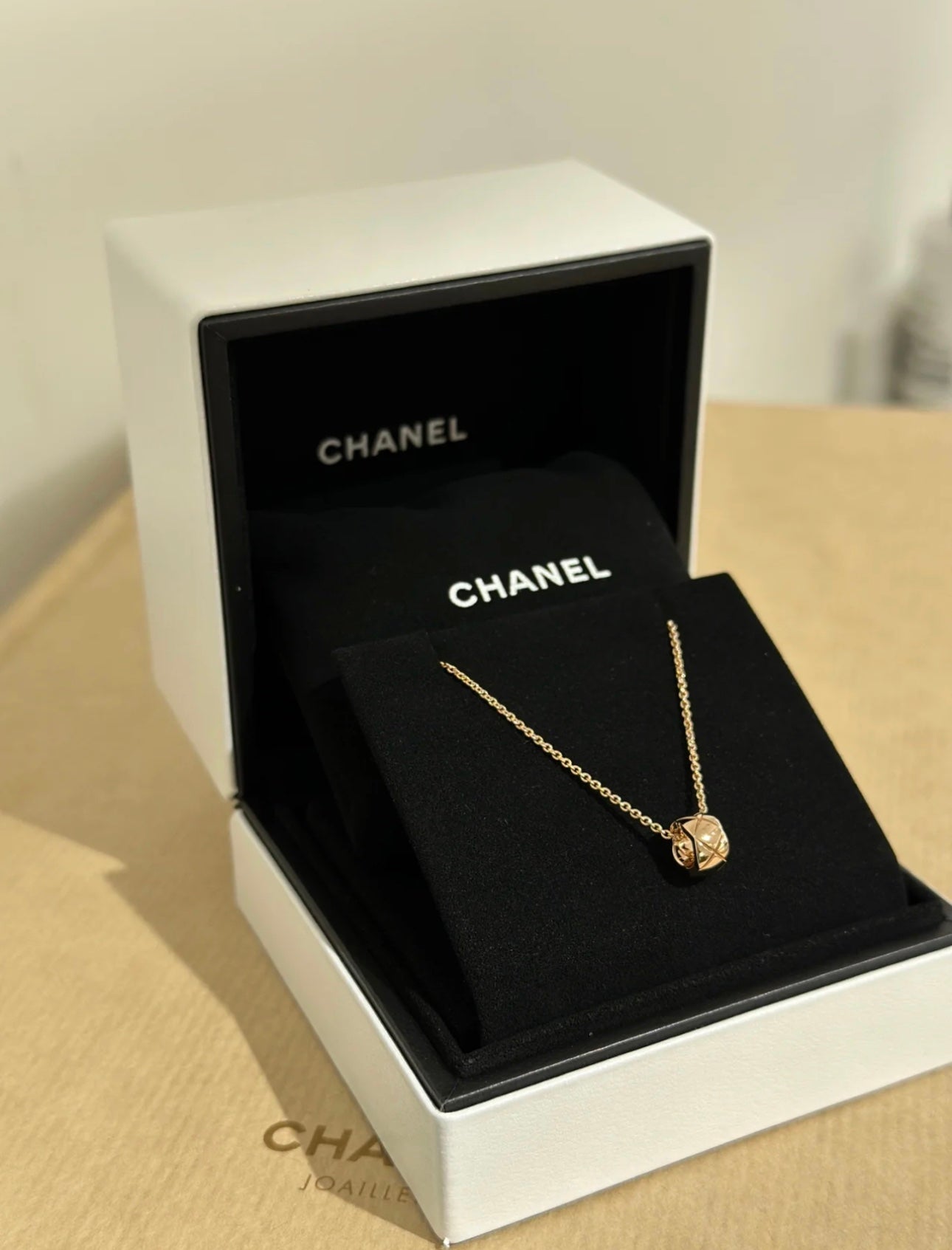 CHA diamond gold necklace XLA269