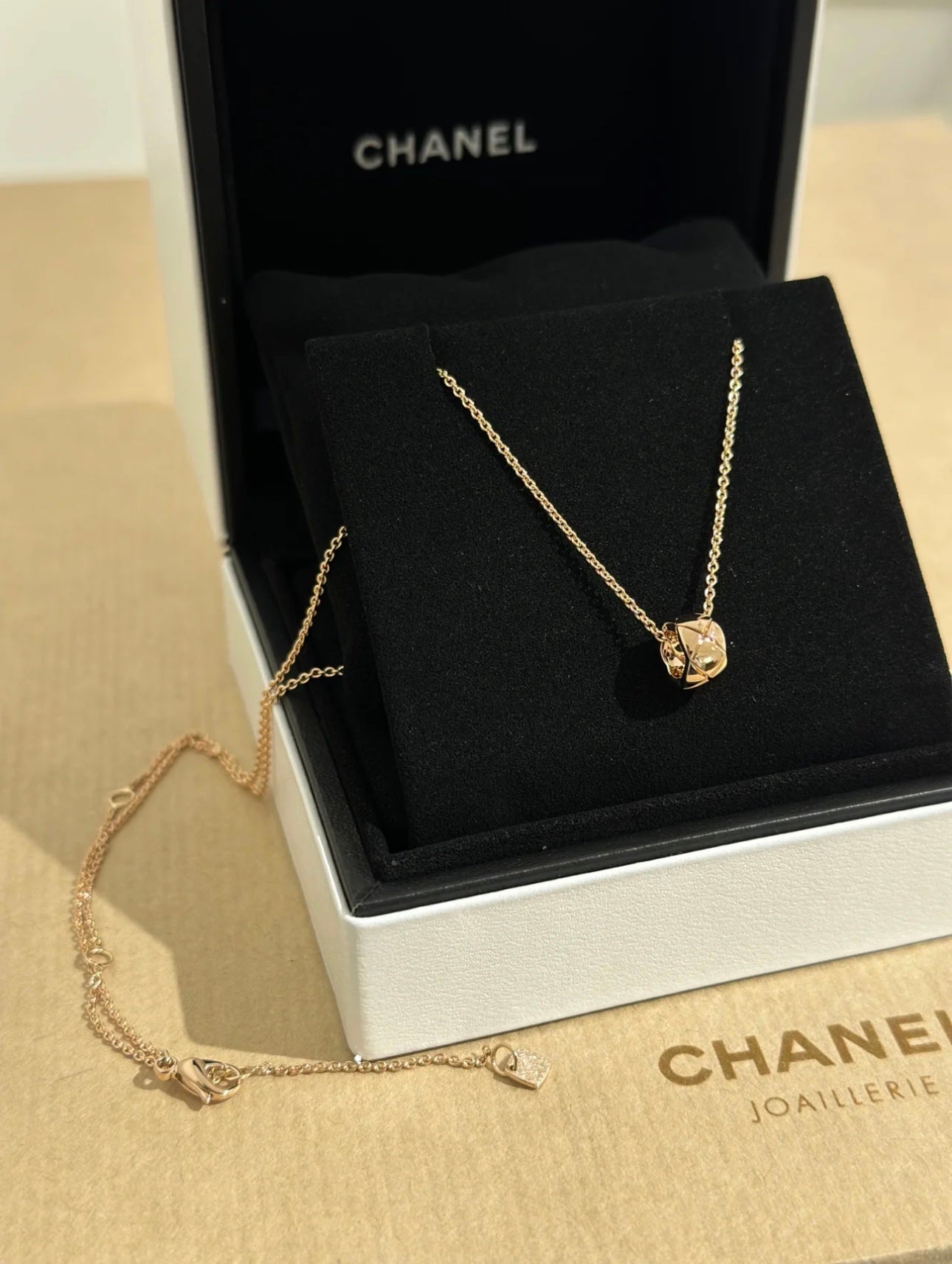 CHA diamond gold necklace XLA269