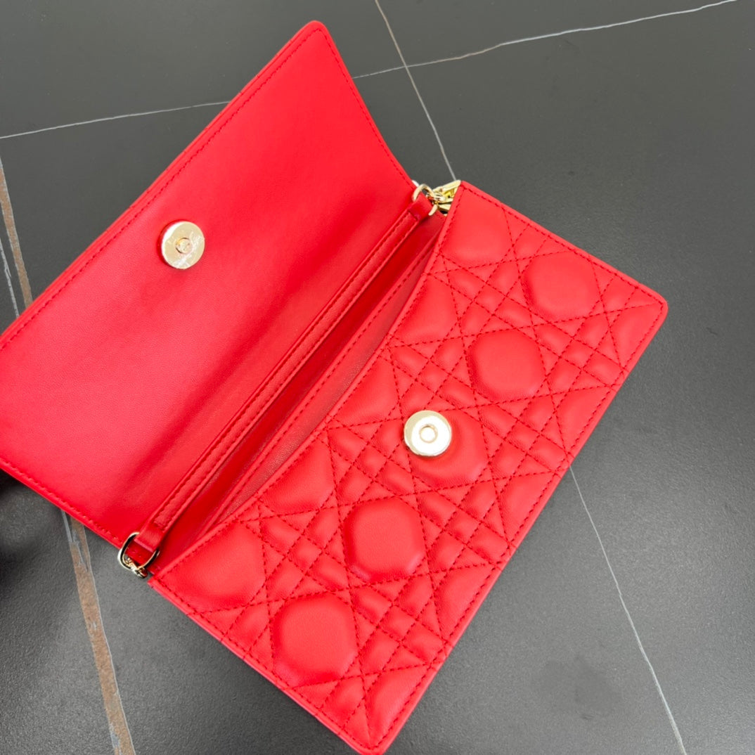 do 21cm rattan plaid red handbag shoulder bag 282190
