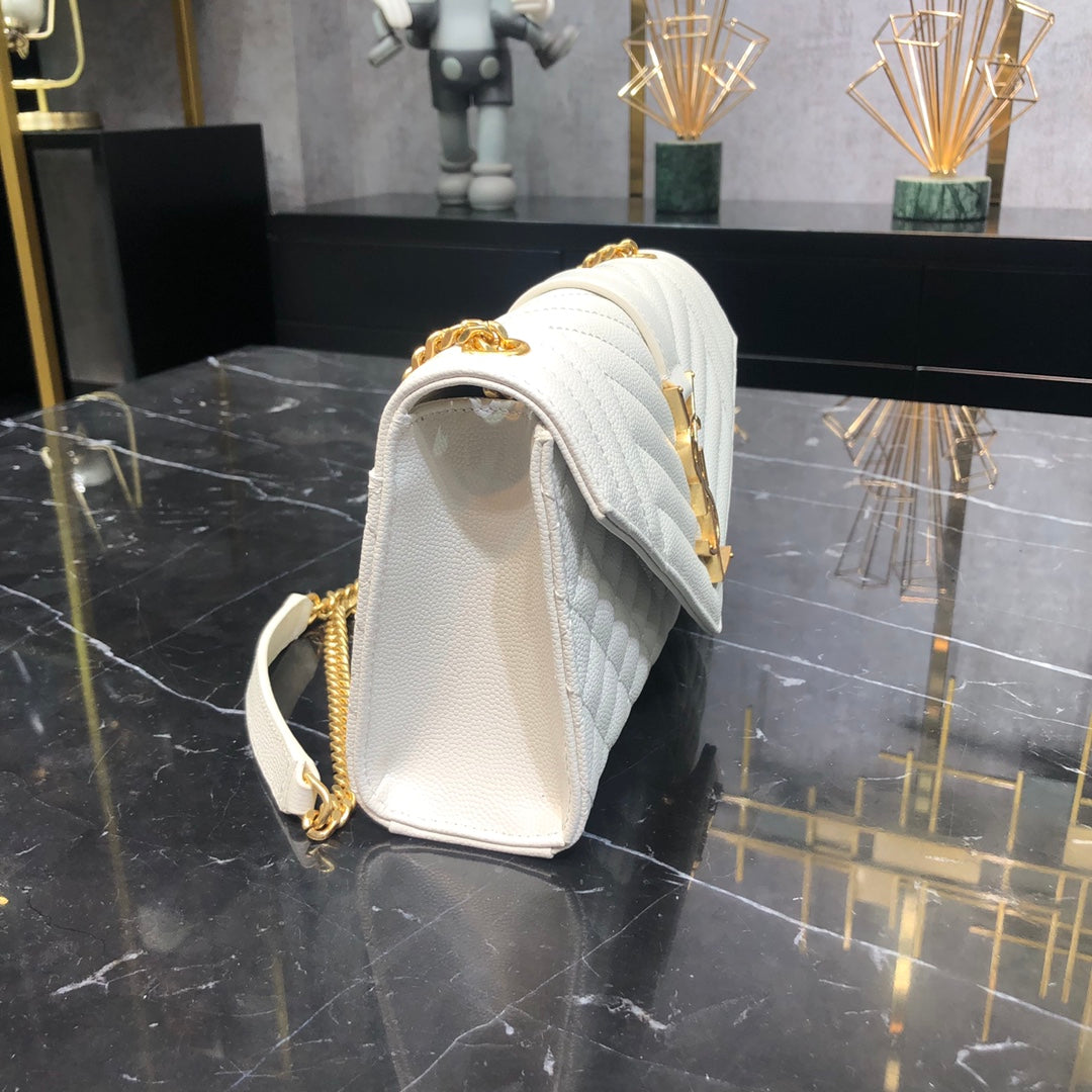 21CM ENVELOPE Milk White Cross Shoulder Bag 526286