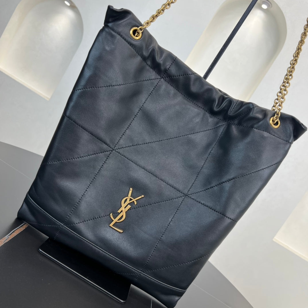 YSL 38CM CASSANDRE Black Stray Shoulder Bag 781666