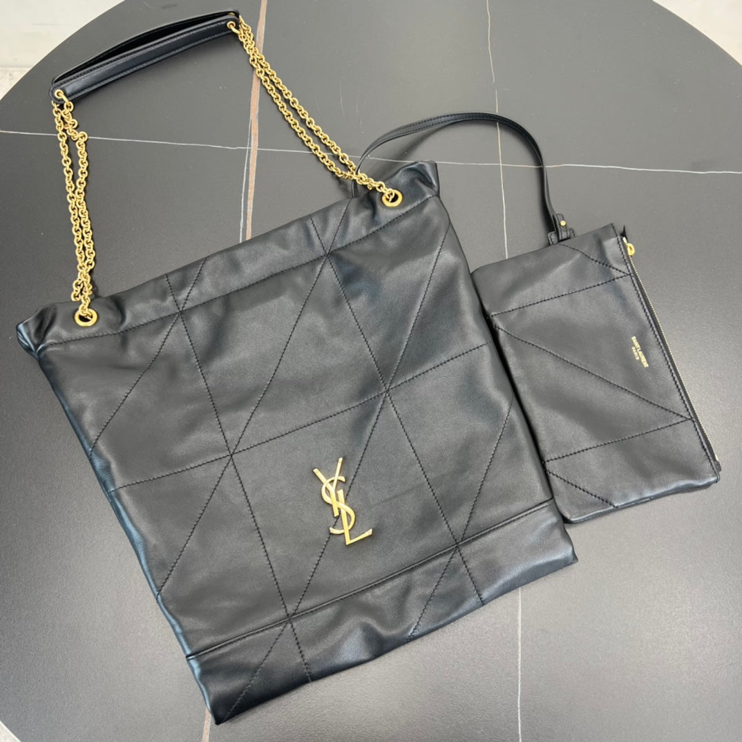 YSL 38CM CASSANDRE Black Stray Shoulder Bag 781666