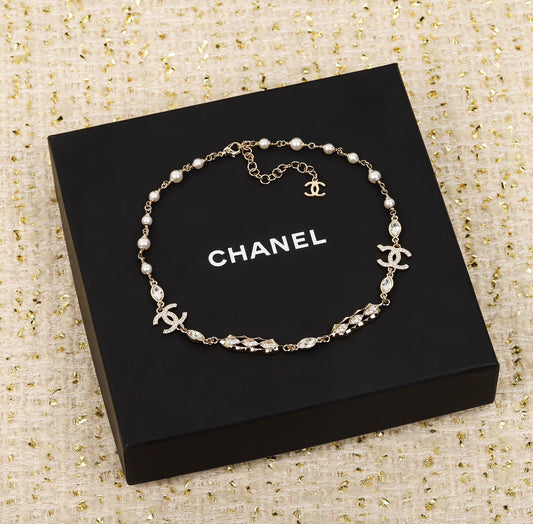 CHA 24B Pearl Choker Necklace XLA349