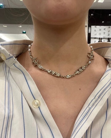 CHA 24B Pearl Choker Necklace XLA349