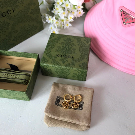 gg fashion yellow gold earrings eha816