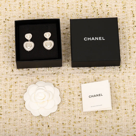 cha love pearl diamond earrings eha588