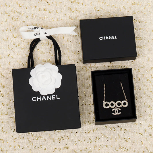 CHA Coco Double C Pearl Necklace XLA367