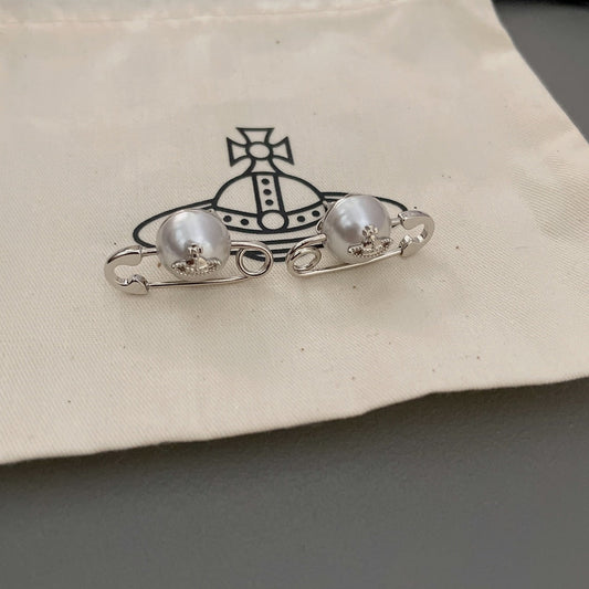semi solid saturn silver earrings eha625