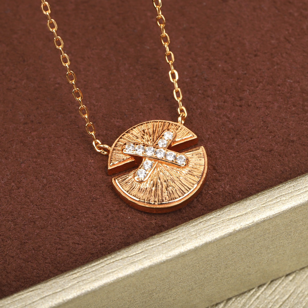 Laser Cross Silver Necklace XLA412