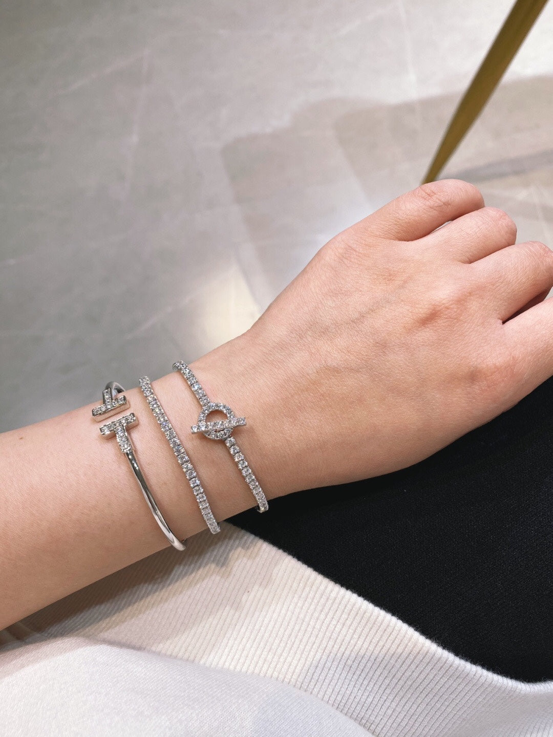 finesse anchor chain silver bracelet sla154