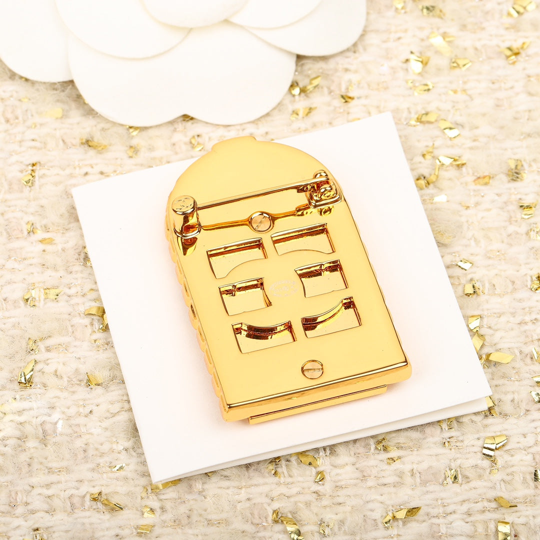 cha vintag kangpeng gold brooch xza25