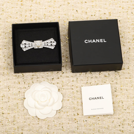 cha double c silver brooch xza35