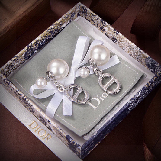 silver pearl cd earrings eha645