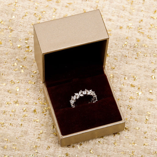 18k sterling silver horse eye ring jza161