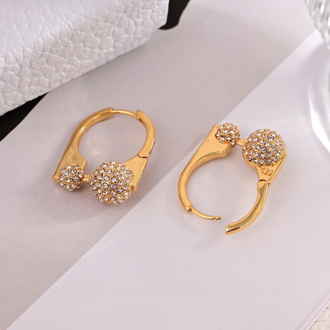 DO Yellow Gold Open Earrings EHA796