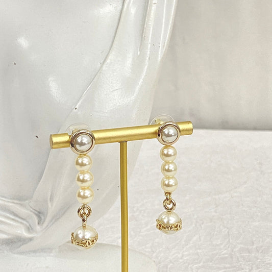 cha tassel pearl earrings eha592