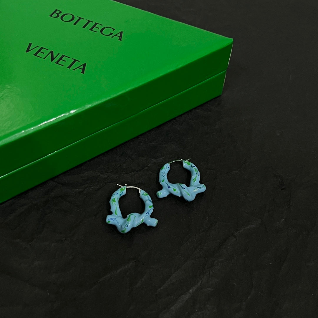 bv green fashion knot earrings eha538