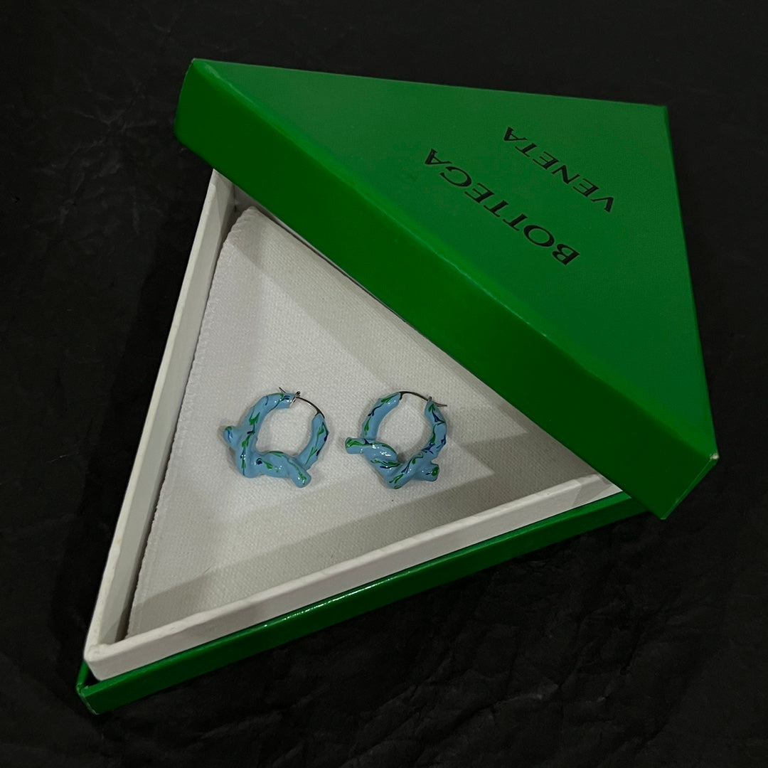 bv green fashion knot earrings eha538