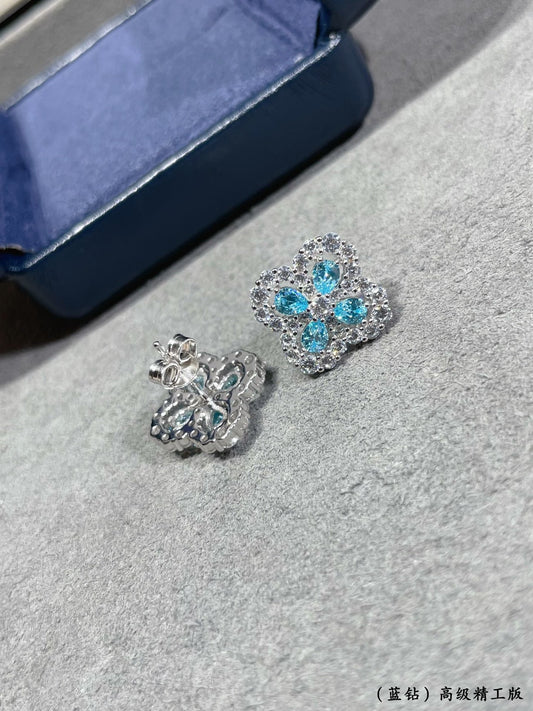 blue diamond full diamond clover earnail eha506