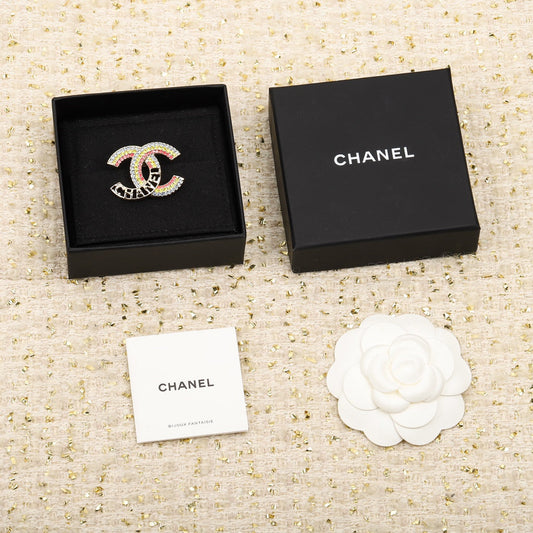 double c color diamond brooch xza34