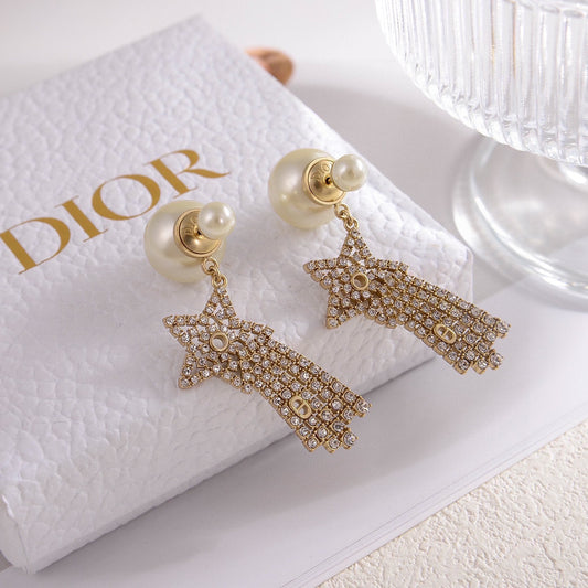 do pentagram pearl earrings eha799